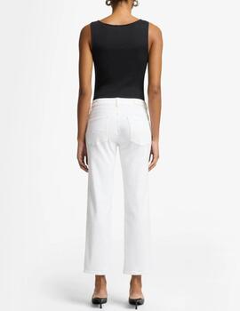 Pantalón CALIE STRAIGHT ANKLE SOLEIL Blanco